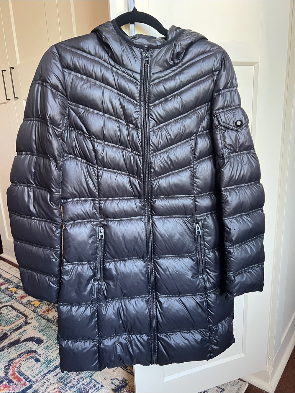 Miss Sixty Ultra Lightweight Packable Down Coat - black  / medium Puffer Jacket